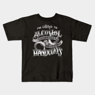 Allergic To Alcohol Kids T-Shirt